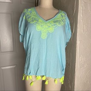 ❗️ OFFERS WELCOME ❗️ Lilly Pulitzer Serene Blue Kathleen Tunic XS/S